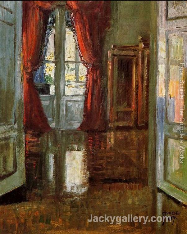 View Into The Apartment Of Leopold And Marie Czihaczek by Egon Schiele paintings reproduction